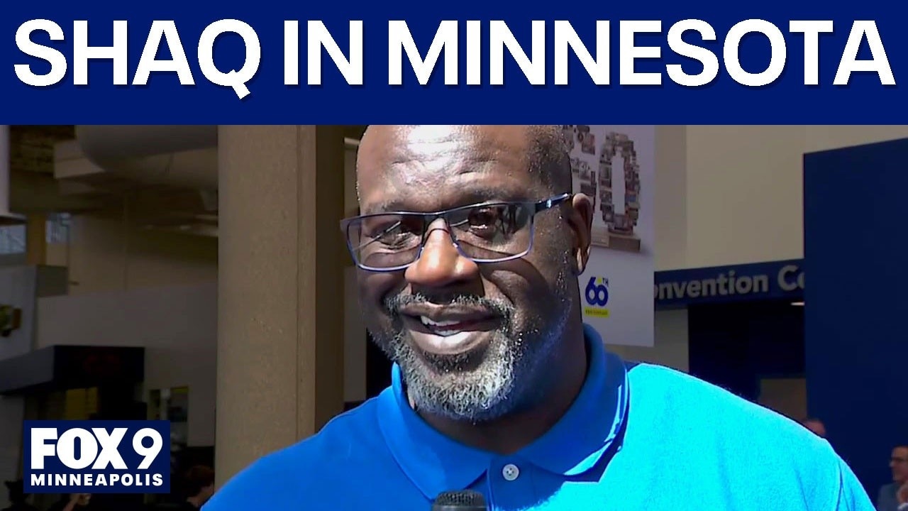 Shaq shares a message with Twin Cities kids