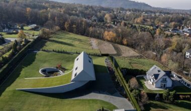 A Polish Architect Rotated His House to Hide It in the Hill