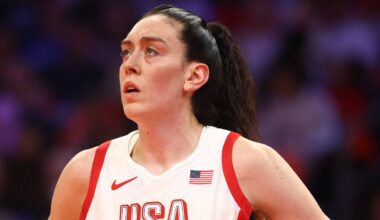 Jul 20, 2024; Phoenix, AZ, USA; USA Women's National Team forward Breanna Stewart (10) during the WNBA All Star game at Footprint Center. Mandatory Credit: Mark J. Rebilas-USA TODAY Sports