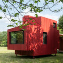© Xhot Red Submarine Cabin / Wiki World - Exterior Photography, Wood