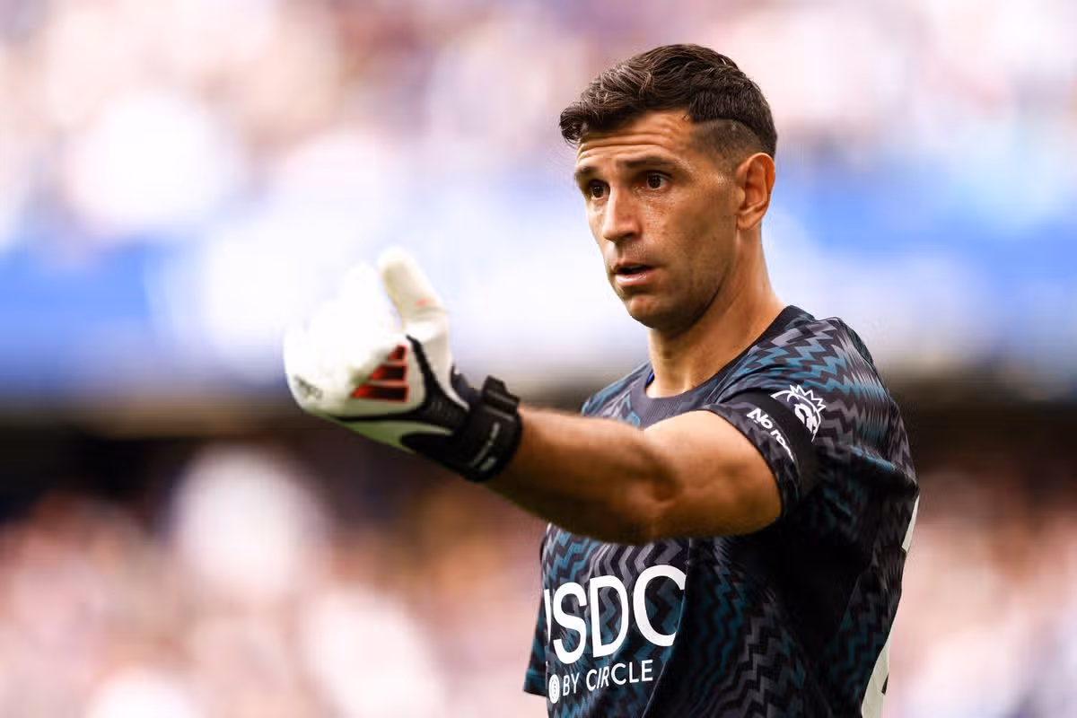 Emiliano Martinez during the Premier League 2026/27 match between Chelsea FC and Brighton & Hove Albion.