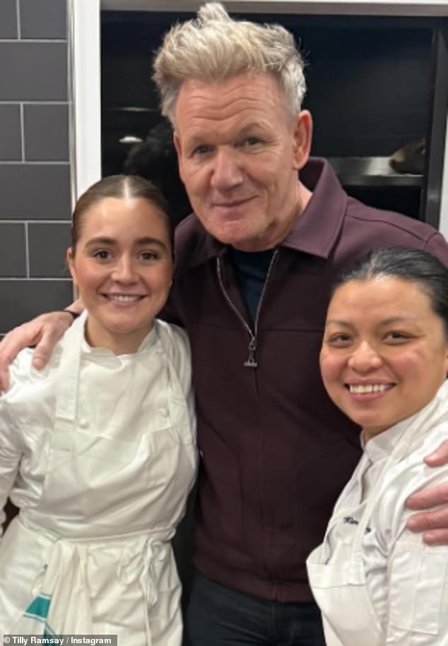Gordon revealed he plans to go into business with daughter Tilly one day after she 'impressed' him by standing on her own two feet during culinary school training