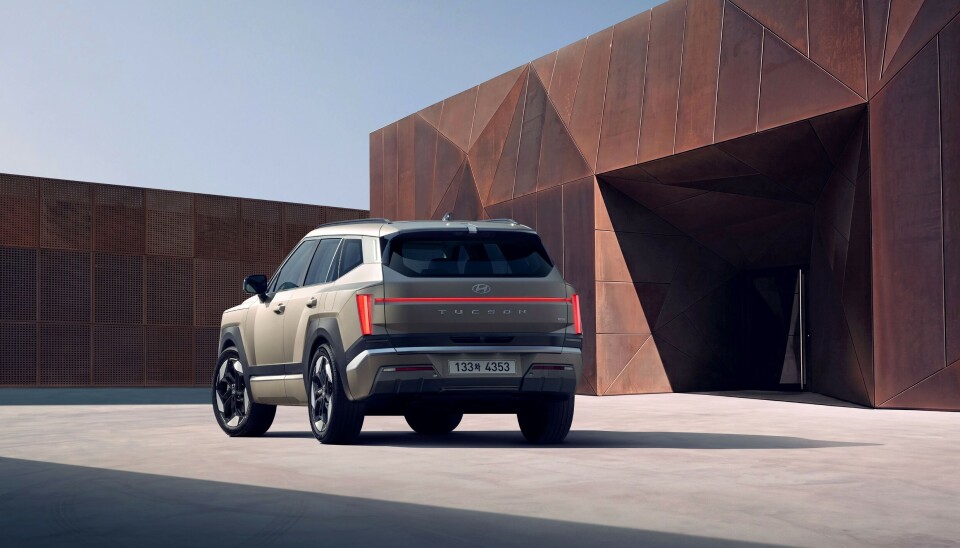 The rear of the Tucson SUV