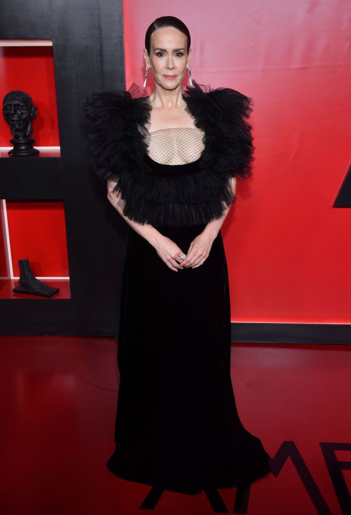 Sarah Paulson on the red carpet at the American Horror Story series premiere.