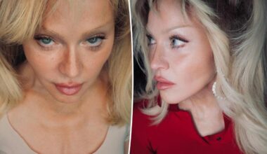 Madonna, 68, shows off fresh-faced freckled look and ultra-smooth complexion