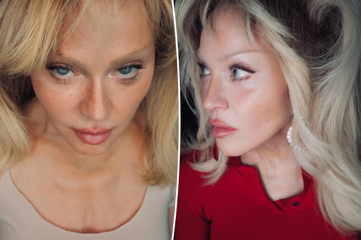 Madonna, 68, shows off fresh-faced freckled look and ultra-smooth complexion
