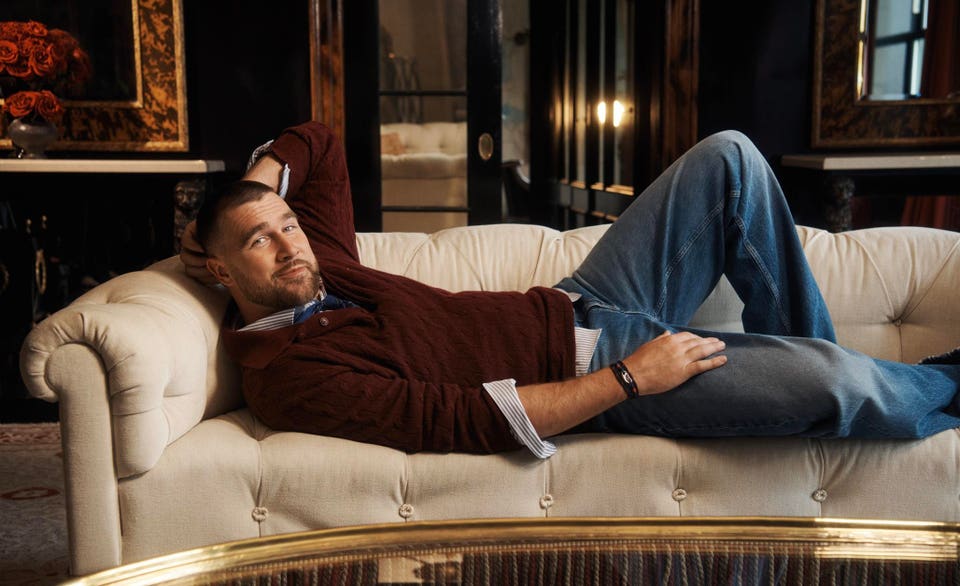 Travis Kelce's stars in first commercial with Tommy Hilfiger.