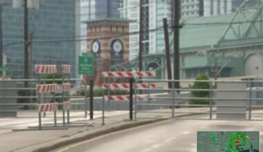 Underpass gates already up as Houston braces for Tropical Storm Edouard