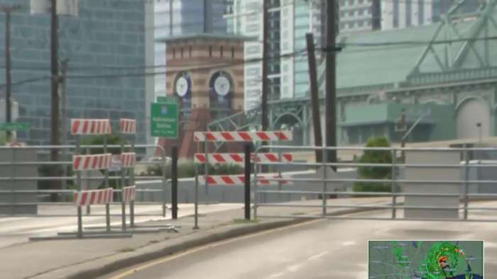 Underpass gates already up as Houston braces for Tropical Storm Edouard