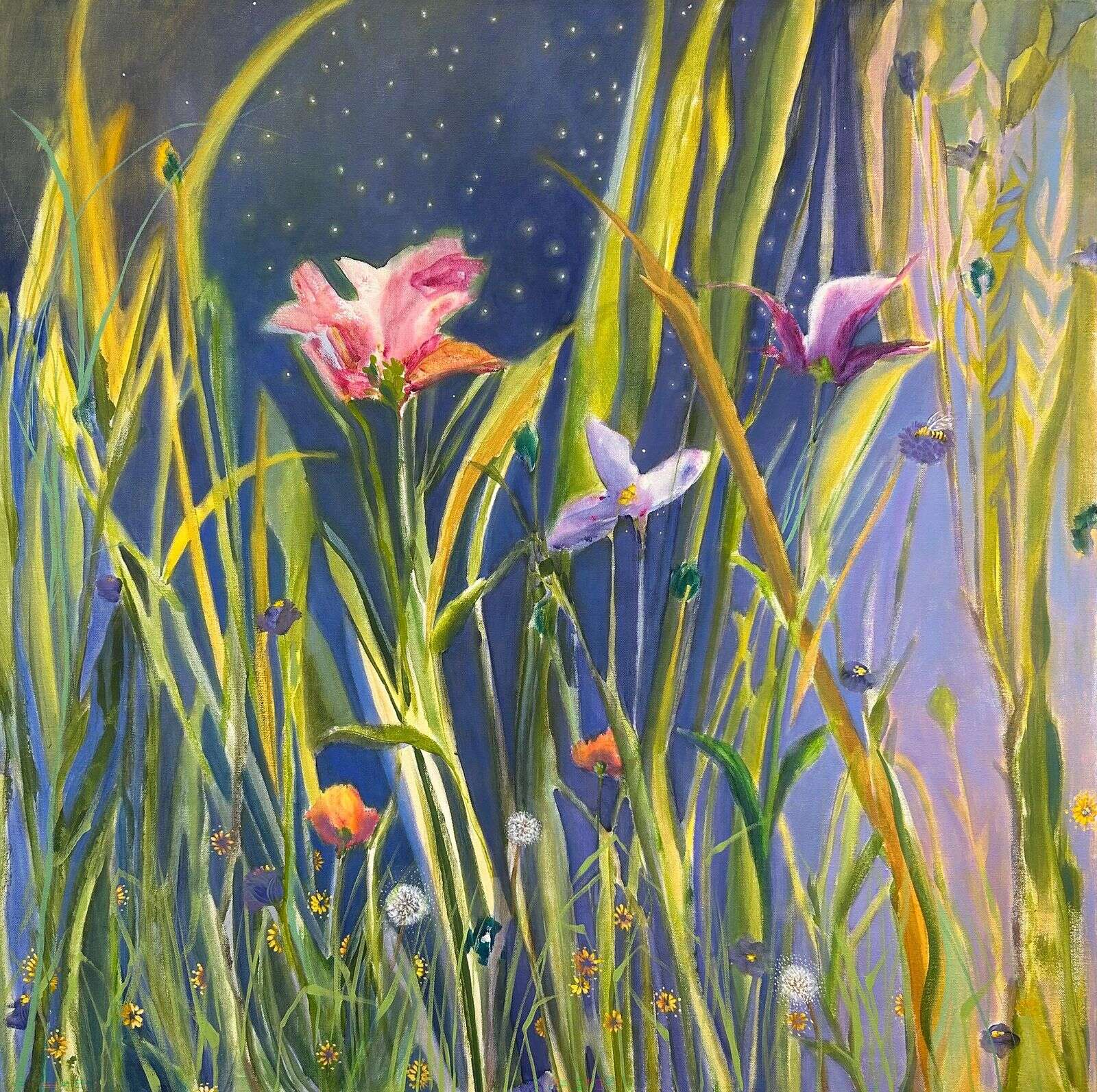 Patrice DeLorenzo’s painting are part of “Rooted and Worn” at Earthen Vessel Gallery. (Courtesy)