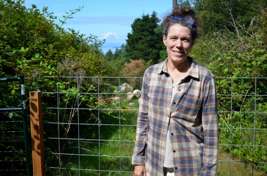 Dr. Jennifer Simpson-Manske, a family medicine specialist, poses on Orcas Island, where she sees patients.