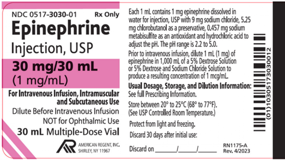 Epinephrine injections recalled over sterility concerns