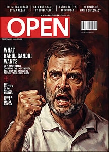 open magazine cover