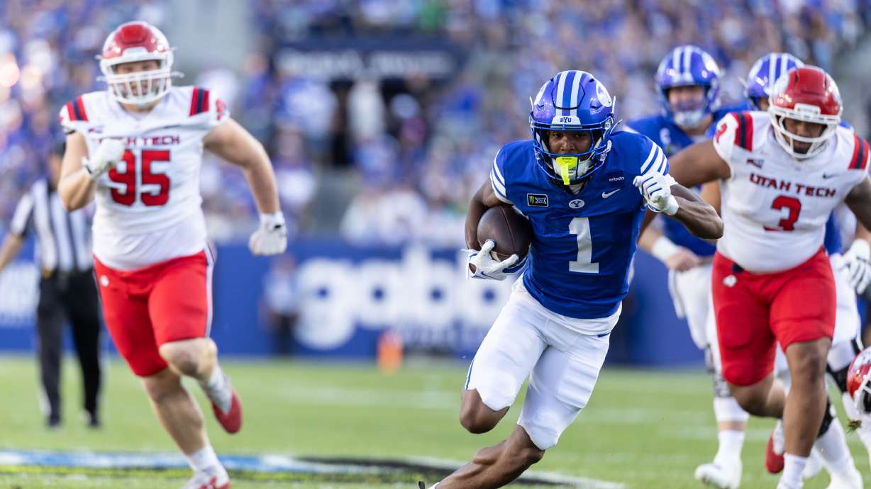 Legend of Glasker: No. 14 BYU rolls by Utah Tech in season opener