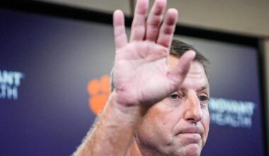 Does Dabo Swinney have regrets about Clemson’s roster moves? He’s not talking about it