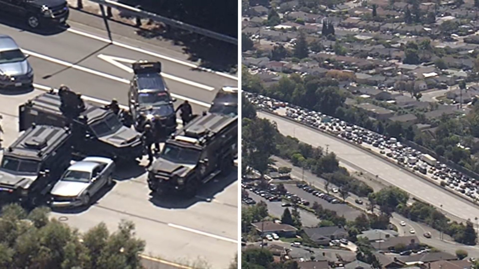 At least 2 in custody after SWAT activity on eastbound I-580 in San Leandro causes massive backup