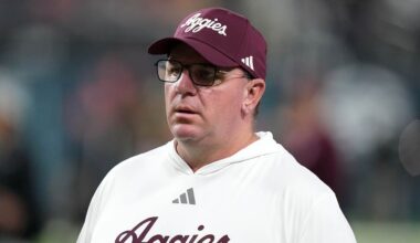 Texas A&M's Mike Elko describes fight between LSU, SEC over former NFL players as 'parenting'