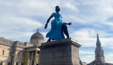 Tschabalala Self’s Splendid “Lady in Blue” Graces London’s Fourth Plinth