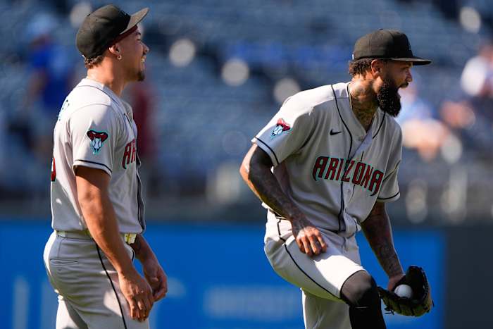 D-backs' hard-throwing Justin Martinez records immaculate inning vs. the Rangers