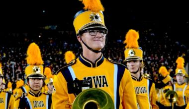 Iowa band member dies after collapsing in extreme heat at football game