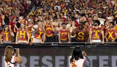 USC fans trade punches with one another in the stands because winning sometimes isn't enough