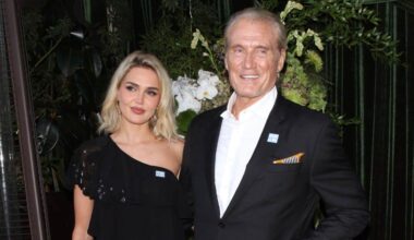 Dolph Lundgren, wife Emma Krokdal attend Arnold Schwarzenegger's charity event