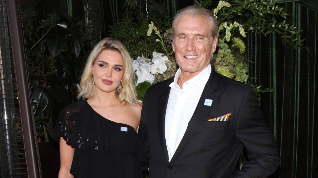 Dolph Lundgren, wife Emma Krokdal attend Arnold Schwarzenegger's charity event