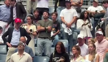 Trinity Rodman made it to see Ben Shelton get his 2nd place honors ❤️ - YouTube