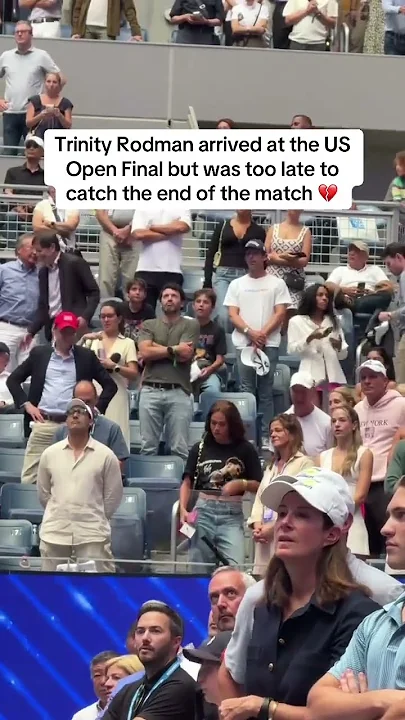 Trinity Rodman made it to see Ben Shelton get his 2nd place honors ❤️ - YouTube