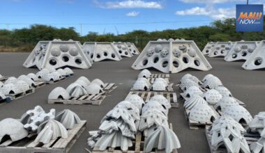 First large-scale hybrid reef deployment launched at Kalaeloa to combat erosion and rising seas : Maui Now