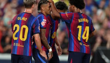 No striker, no problem: Barcelona have scored five or more goals in five out of seven games so far this season