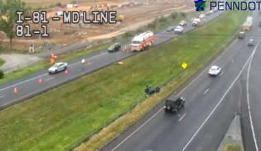 Franklin County, Pa. motorcycle crash injures 1, causes delays