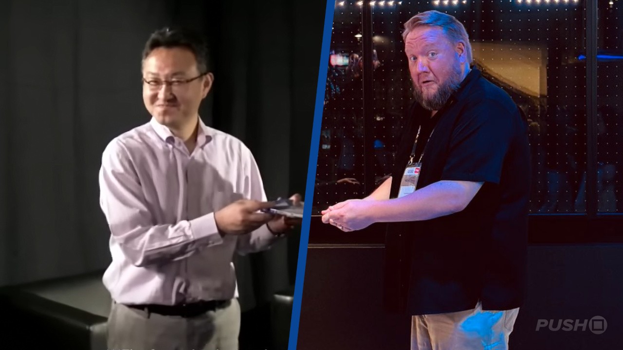 Former Sony Suits Recreate Infamous PS4 Game Sharing Skit, Only without the Disc - Push Square