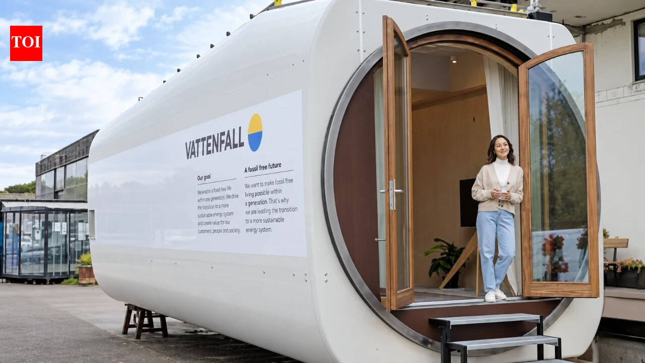 Retired wind turbines are being transformed into tiny solar-powered houses and recycled skis by a Swedish company