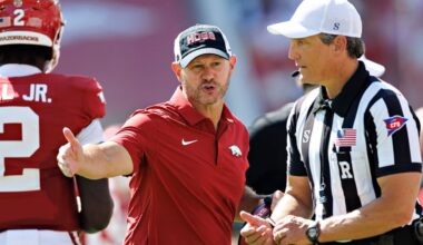 Arkansas campus resembles a ghost town as no one shows up to watch Razorbacks get beaten down by Georgia
