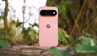 Canyon Pixel 11 Pro standing upright outside.