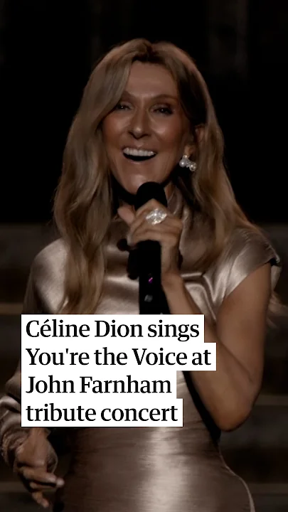Céline Dion sings You're the Voice live from Paris at John Farnham tribute concert - YouTube