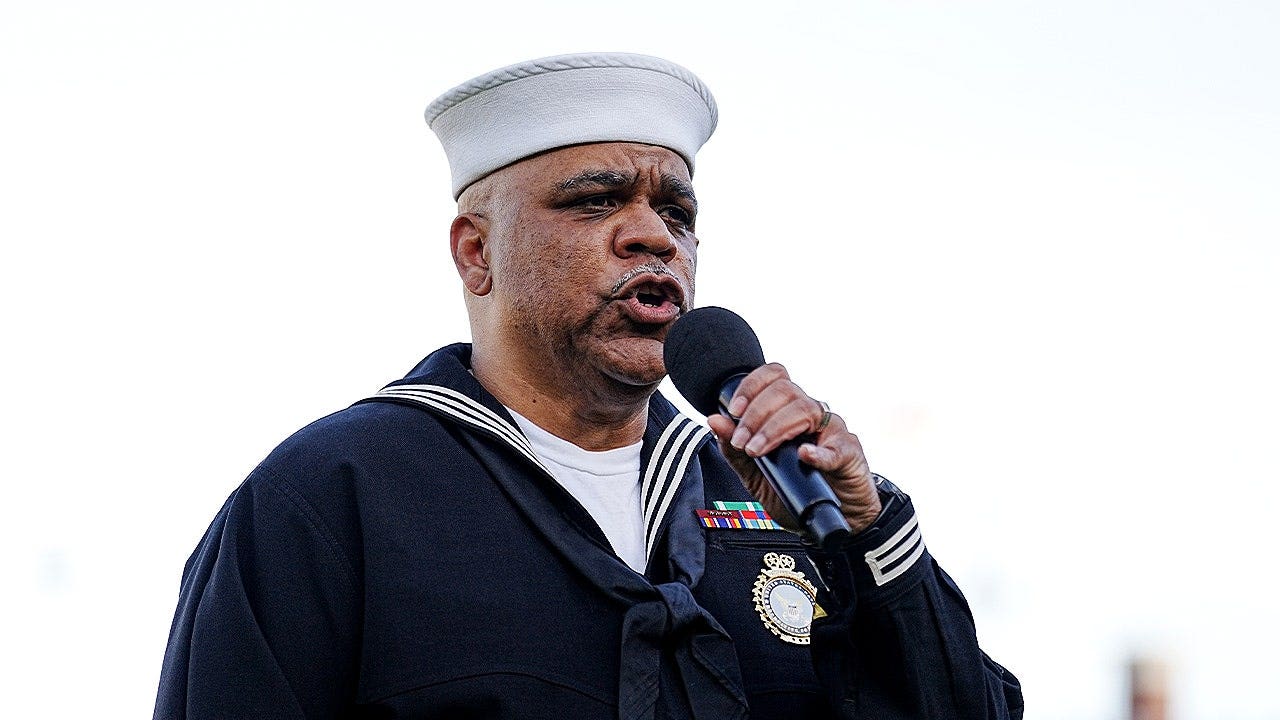 Retired Navy veteran's national anthem at Ole Miss-LSU goes viral