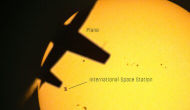 APOD: 2026 September 22 - Chance Triple Alignment: Plane, Space Station, Sun