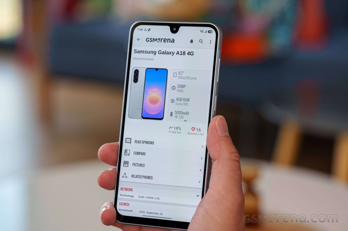 Samsung Galaxy A18 in for review
