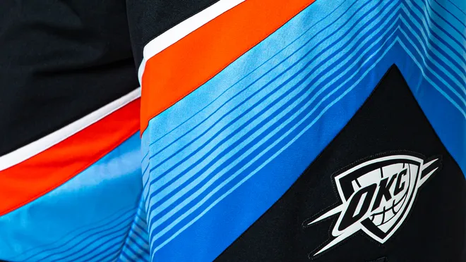 Thunder City Edition uniform (Photo by Zach Beeker/NBAE via Getty Images)