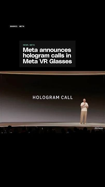 Full body holograms are coming to Meta VR Glasses. - YouTube