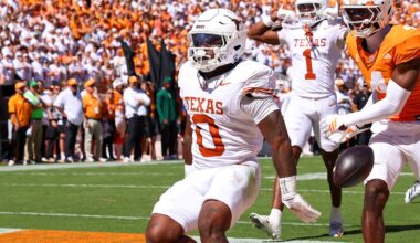 Texas dropped some celebrations against Tennessee that were about as unhinged as they come