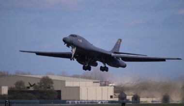 UK police arrest 5 men near air base used by US on suspicion of preparing a terrorist act