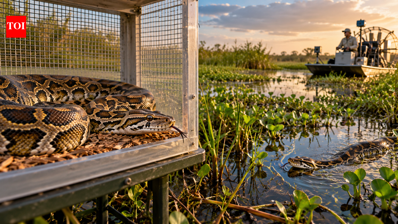 Scientists test captive female Burmese pythons as lures in Florida’s Everglades, but the experiment fails to increase wild python detections |