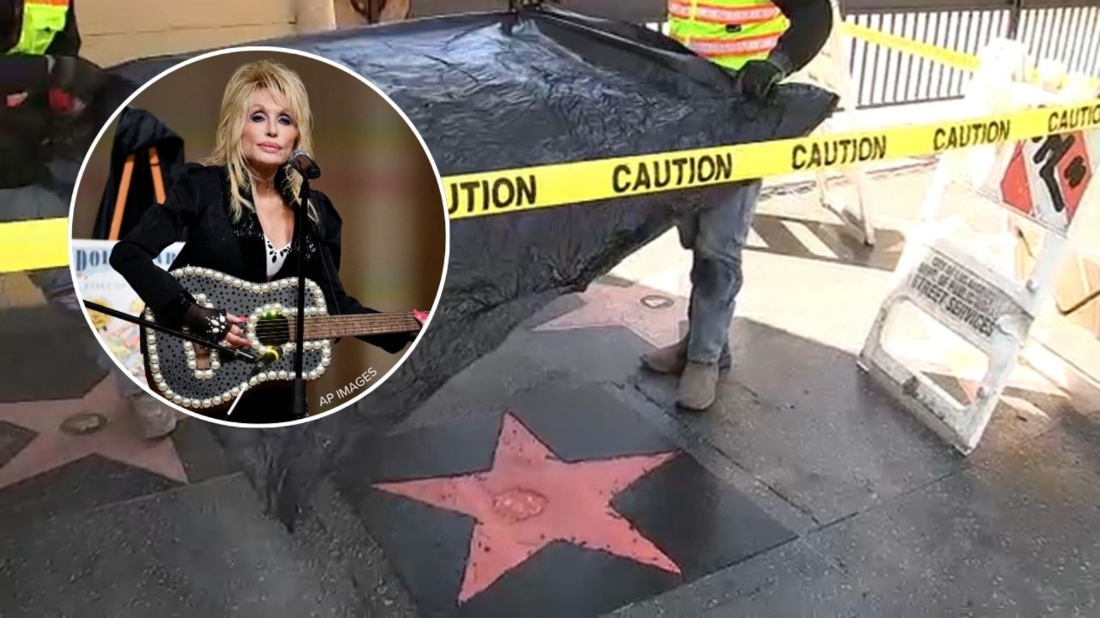 Dolly Parton's Walk of Fame star vandalized; repairs underway
