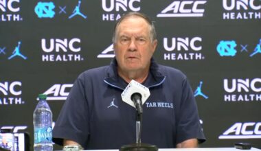 UNC-Chapel Hill Football | Coach Bill Belichick holds first briefing since former football GM Michael Lombardi's resignation