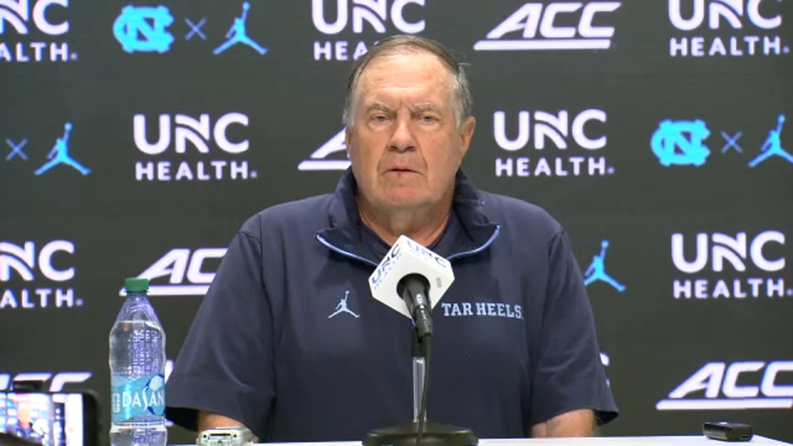 UNC-Chapel Hill Football | Coach Bill Belichick holds first briefing since former football GM Michael Lombardi's resignation