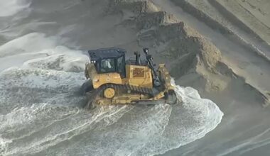 Seal Beach residents begin cleanup after high surf floods boardwalk, prepare for more water