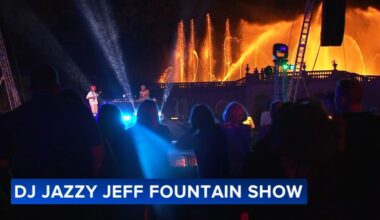 DJ Jazzy Jeff performs first-of-its-kind fountain show at Longwood Gardens in Chester County, Pa.